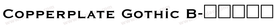 Copperplate Gothic B字体转换